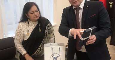 Встреча с Чрезвычайным и Полномочным Послом Республики Индия в РБ 