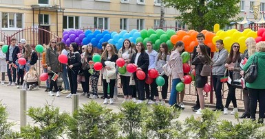 Торжественное открытие детской площадки в Могилеве 